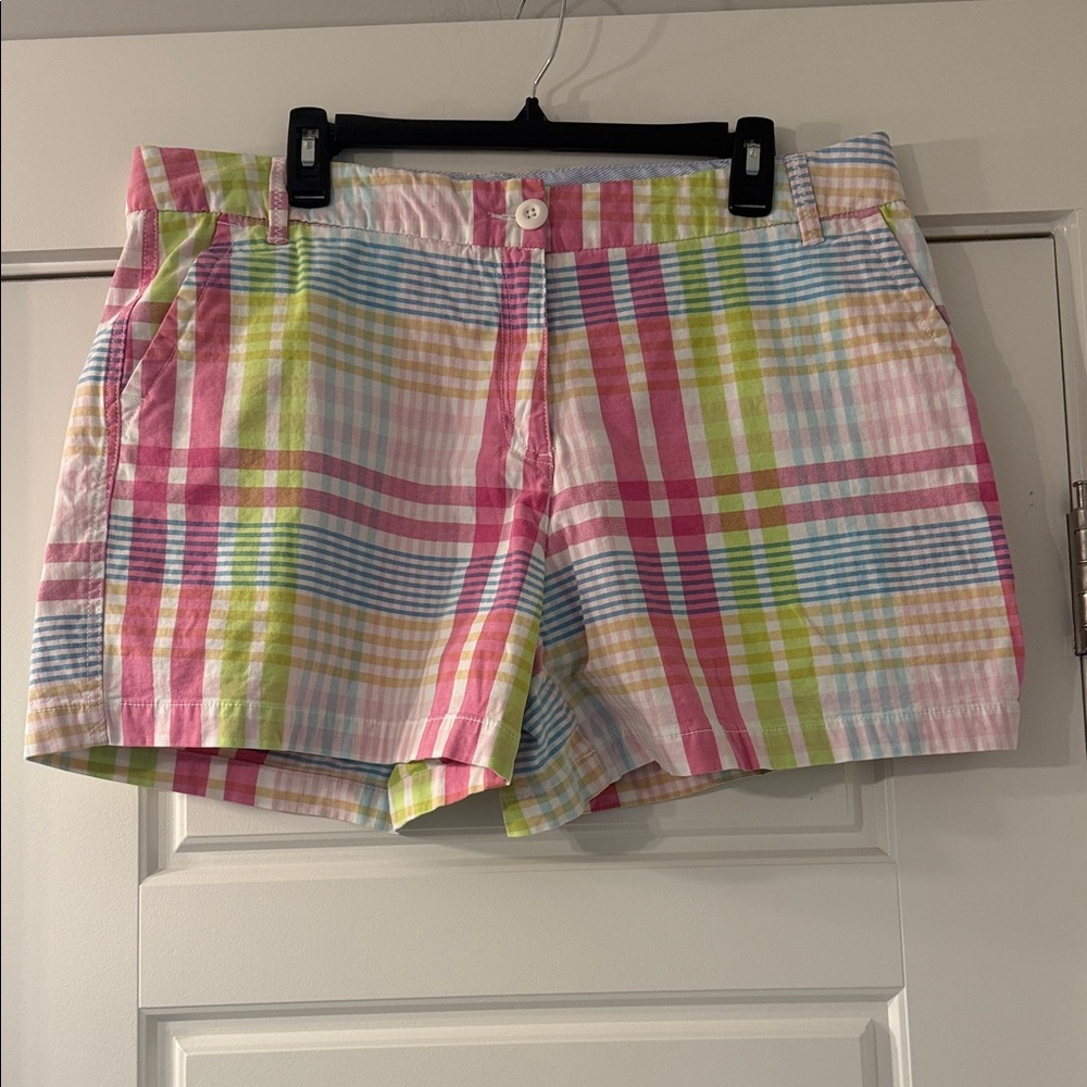 crown & ivy Multicolor Plaid Women Shorts size 14